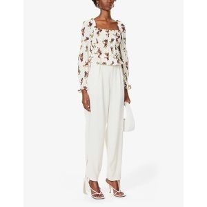 Reformation Amarena Print Crop Top